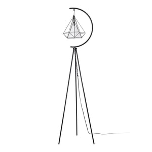 Stehleuchte Austell Metall 171cm Schwarz/Weiß [lux.pro]