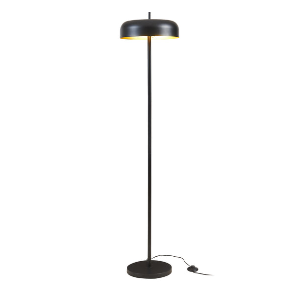 Stehleuchte Barton 2-flammig Metall 159 cm Schwarz [lux.pro]