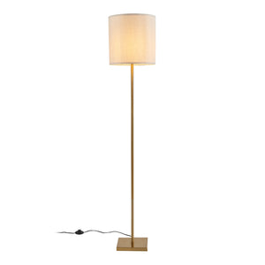 Stehleuchte Fildholm 157cm Messingfarben/Leinenoptik [lux.pro]