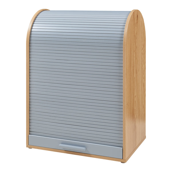 Rollladenschrank Kavlinge 80x60x40 cm Bambus/Grau [en.casa]