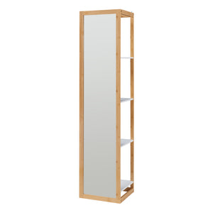 Spiegelregal As 170x40x35 cm Bambus [en.casa]