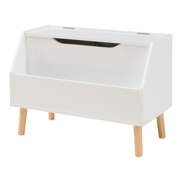 Spielzeugkiste Aavanrar 60x30x43 cm Weiß [en.casa]