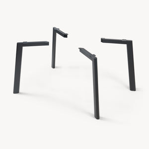 Tischbeine Hostang 4er-Set 50x8x71 cm Schwarz [en.casa]