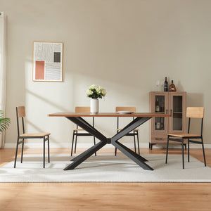 Tischgestell Bemeenel 120x75x72 cm Stahl Schwarz [en.casa]