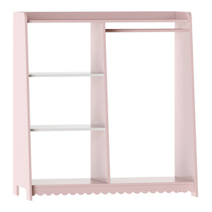 Kindergarderobe Vestnes 90x80x38 cm Cotton Candy/Weiß [en.casa]