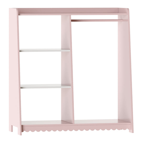Kindergarderobe Vestnes 90x80x38 cm Cotton Candy/Weiß [en.casa]