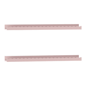 Kinder-Wandregal 2er Set Vestnes 60x10x5 cm Cotton Candy [en.casa]