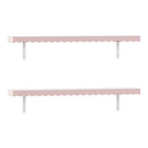Kinder-Wandregal 2er Set Vestnes 80x17x4 cm Cotton Candy [en.casa]