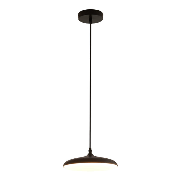 Hängeleuchte Oupilu mit integrierten LEDs Metall 120x25x25 cm Schwarz/Weiß [lux.pro]