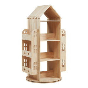 Drehbares Kinderregal Sanköre 122x64x43 cm Kiefernholz Natur [en.casa]