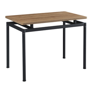 Essgruppe Hemnes 5-teilig Eicheoptik/Dunkelgrau [en.casa]