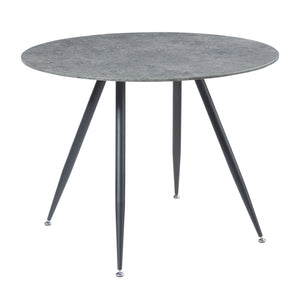 Essgruppe Fitjar 5-teilig Betonoptik/Dunkelgrau [en.casa]