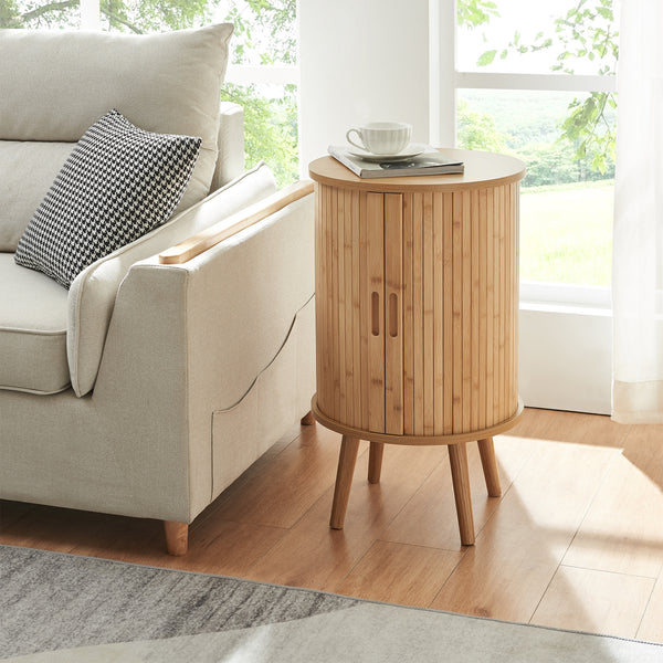 Nachttisch Nordkapp 65x40 cm Bambus [en.casa]