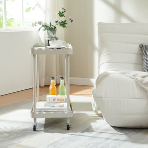 Servierwagen Bolmanralu 60x61x31 cm Grau [en.casa]