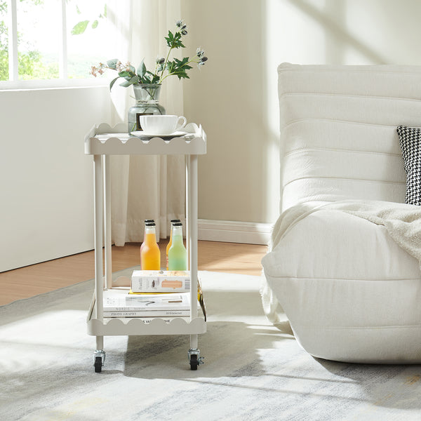 Servierwagen Bolmanralu 60x61x31 cm Grau [en.casa]