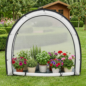 Tomatengewächshaus aus Folie Larshasas 180x80x170 cm Transparent [en.casa]