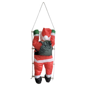 Weihnachtsmann auf Leiter 60 cm [lux.pro]