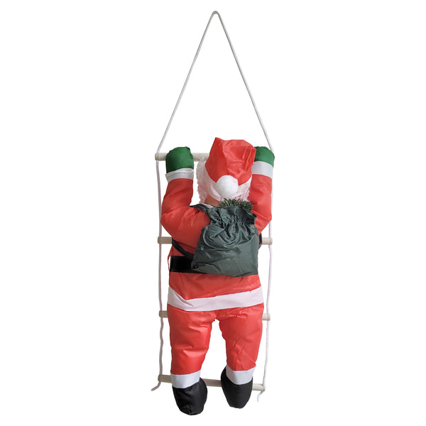 Weihnachtsmann auf Leiter 60 cm [lux.pro]