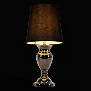 Moderne Tischlampe H:48cm Schwarz Tischleuchte Lampe Leuchte [Lux.Pro]