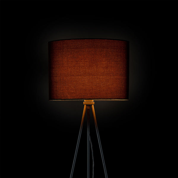 Stehleuchte Drehfuß 1x E27 Ø 29,5 x 150 cm Schwarz lux.pro