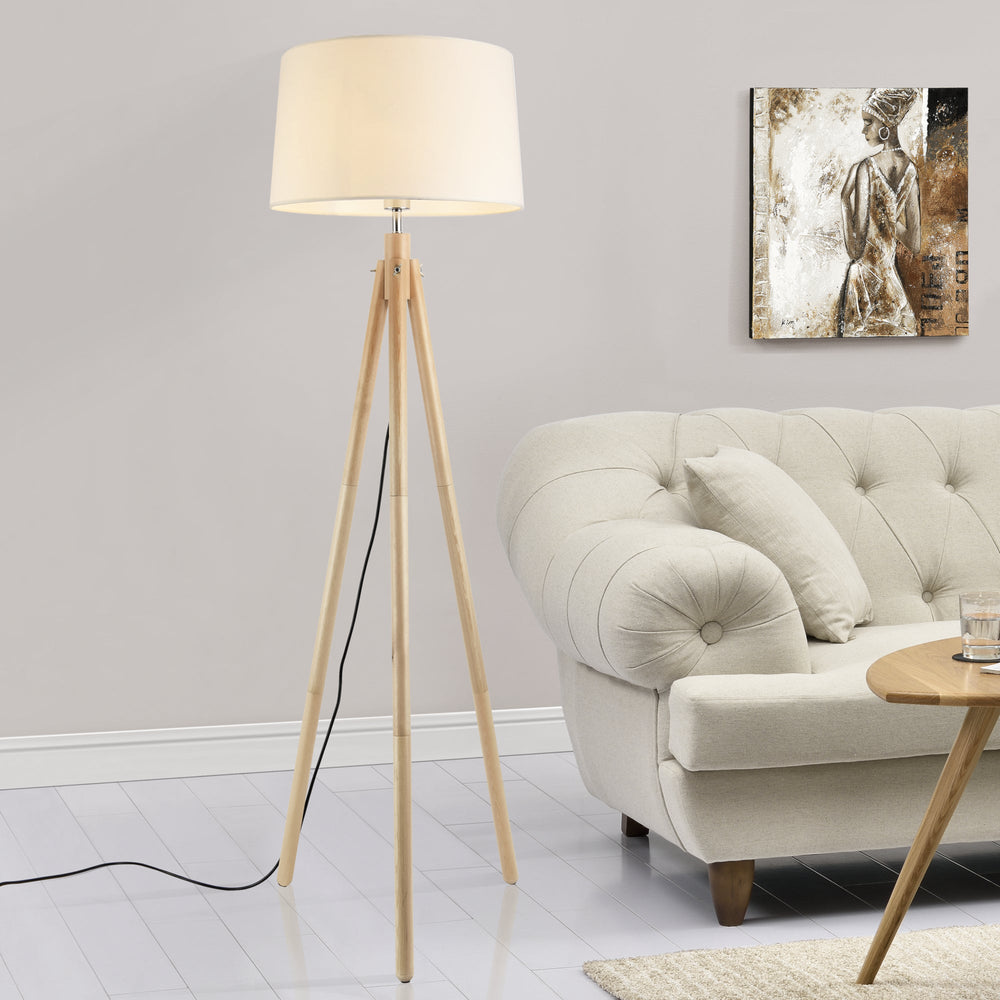 Stehleuchte Tomar 153 cm 1xE27 Max. 60W Weiß lux.pro - premiumXL