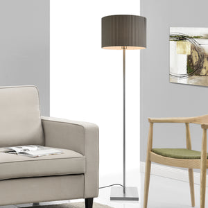Stehleuchte Coimbra 151 cm 1xE27 Metall Grau lux.pro