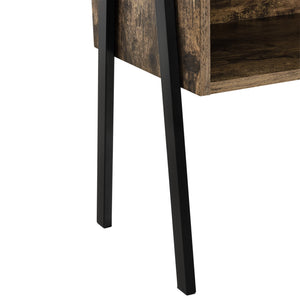 Nachttisch Andernach 52x42x35 cm Holzfarben en.casa