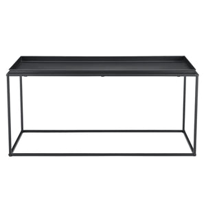 Couchtisch Nyker 47x100x50 cm Industriedesign Schwarz en.casa