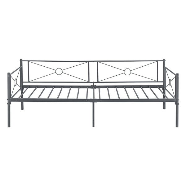 Metallbett Alvesta 90x200 cm mit Kaltschaummatratze versch. Farben en.casa