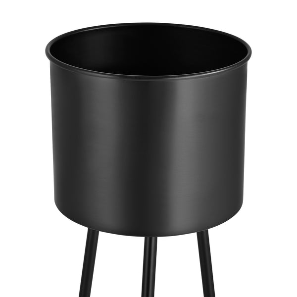 Blumenständer Dalhem 2er Set Schwarz en.casa