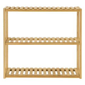 Bambusregal Örnsköldsvik 60x15x54cm Natur Holz [en.casa]