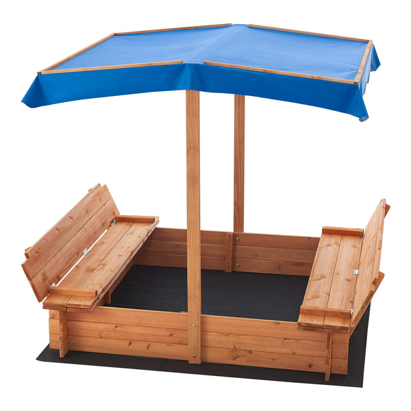 Sandkasten Kellenhusen mit Dach 120x120x120cm [en.casa]