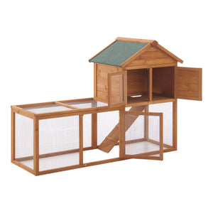 Kaninchenstall Kelkheim 110x160x61cm Tannenholz [en.casa]