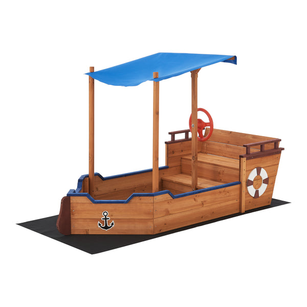 Sandkasten Grömitz Segelschiff 103x160x78cm [en.casa]