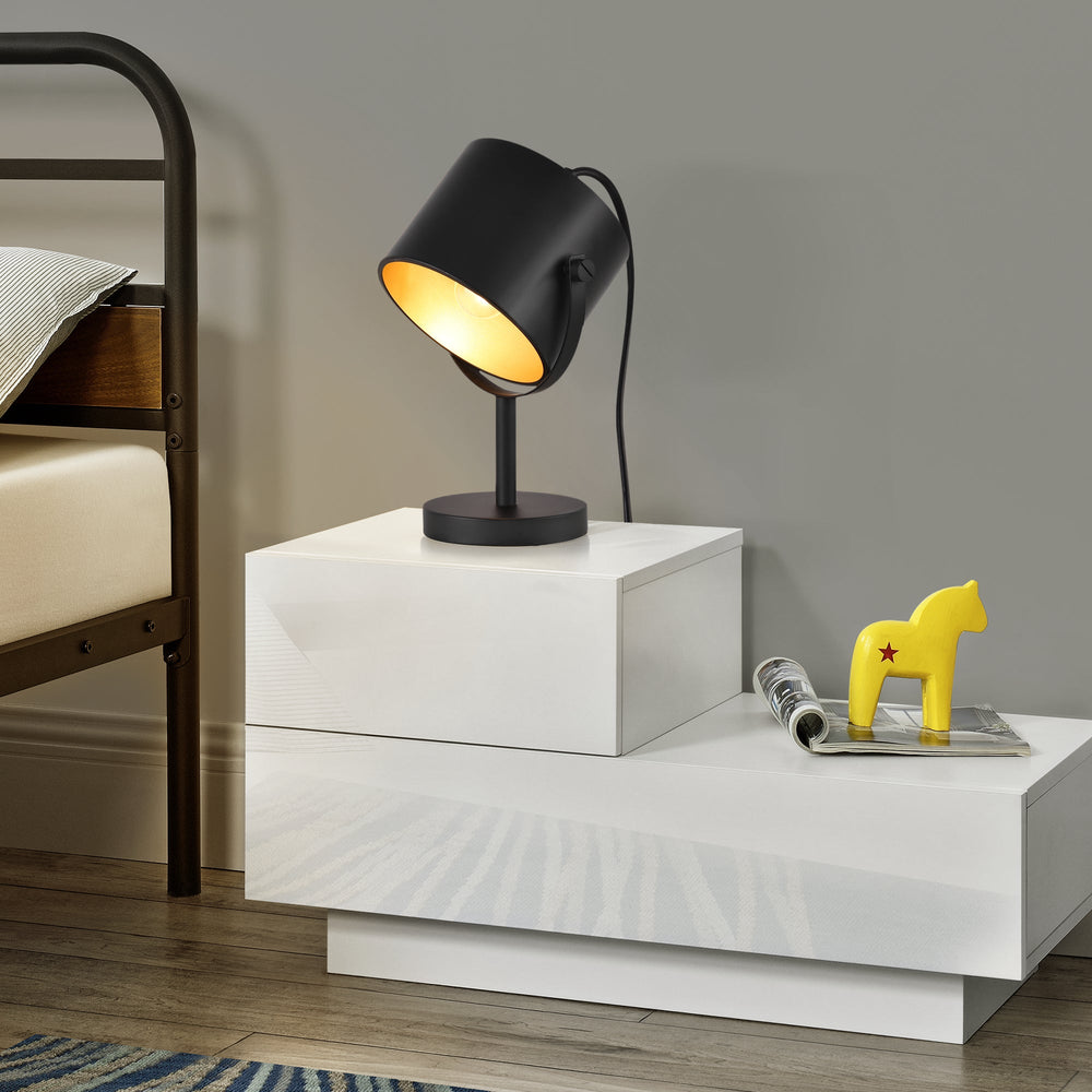 Tischleuchte Farstorp 1 x E27 Schwarz [lux.pro] - premiumXL