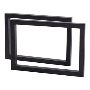Tischgestell Lunderskov 2er-Set Stahl 35x50cm Schwarz [en.casa]