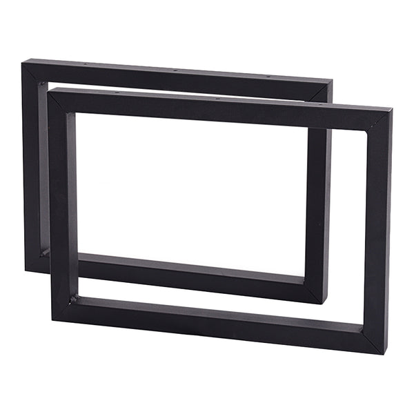 Tischgestell Lunderskov 2er-Set Stahl 35x50cm Schwarz [en.casa]