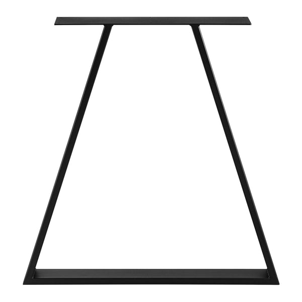 Tischgestell Lyngby 2er-Set Stahl 72x55cm Schwarz [en.casa]