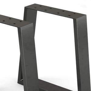 Tischgestell Marstal 42x40cm Schwarz [en.casa]