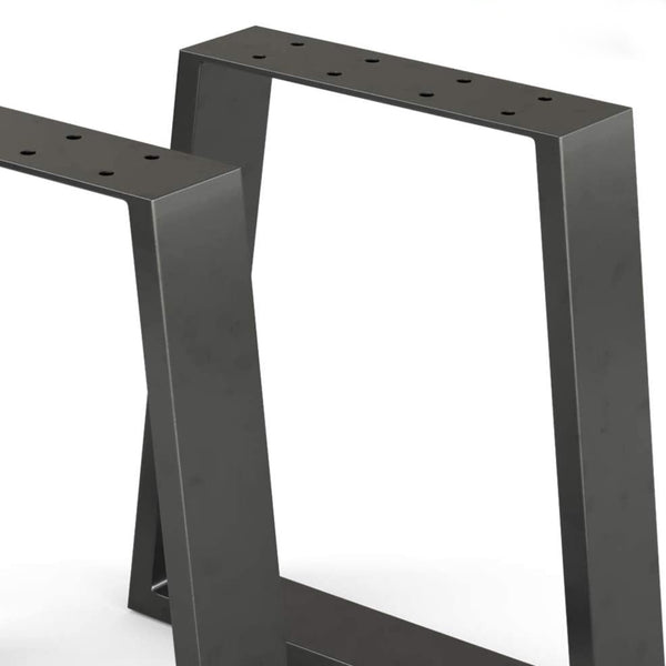 Tischgestell Marstal 42x40cm Schwarz [en.casa]