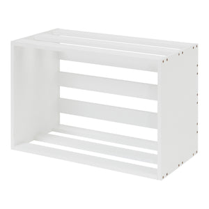 Beistelltisch Rønde 43x64x33 cm Weiß [en.casa]