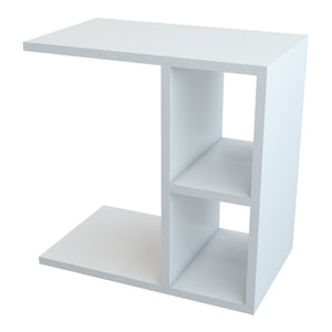 Beistelltisch Ravnsborg 50x50x30 cm Weiß [en.casa]