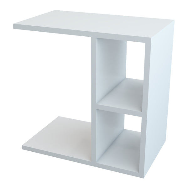 Beistelltisch Ravnsborg 50x50x30 cm Weiß [en.casa]