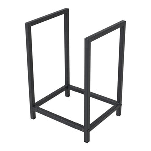 Kaminholzregal Torsås 40x30x50cm aus Stahl Schwarz [en.casa]