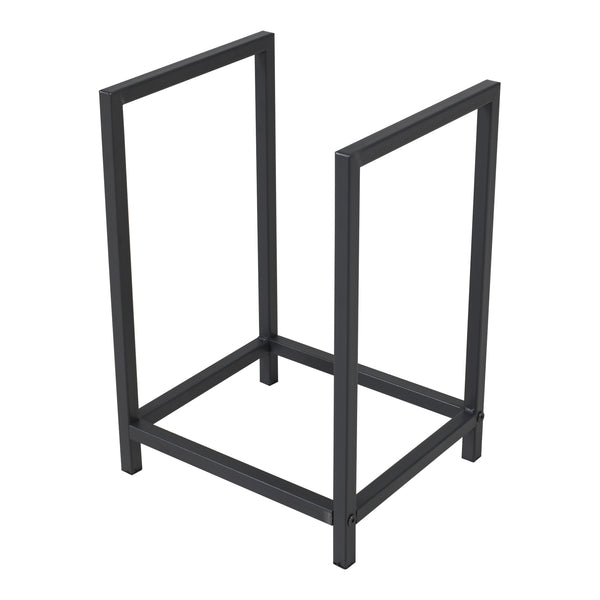 Kaminholzregal Torsås 40x30x50cm aus Stahl Schwarz [en.casa]