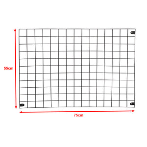 Wandgitter Sæby Metall 75 x 55 cm Schwarz [en.casa]