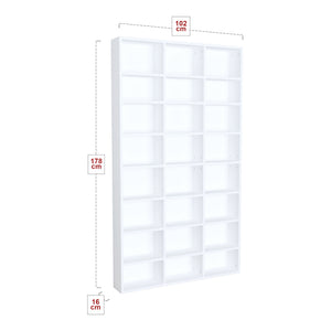 Bücherregal Askvoll 178x102x16cm Weiß [en.casa]