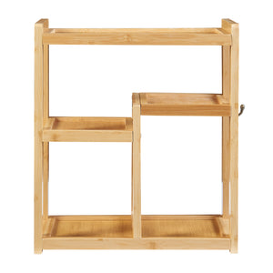 Badezimmerregal Höör 42x37x17 cm Bambus [en.casa]