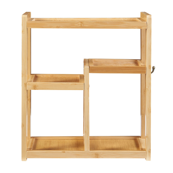 Badezimmerregal Höör 42x37x17 cm Bambus [en.casa]