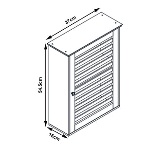 Badezimmerschrank Järfälla 55x37x16 cm Bambus [en.casa]